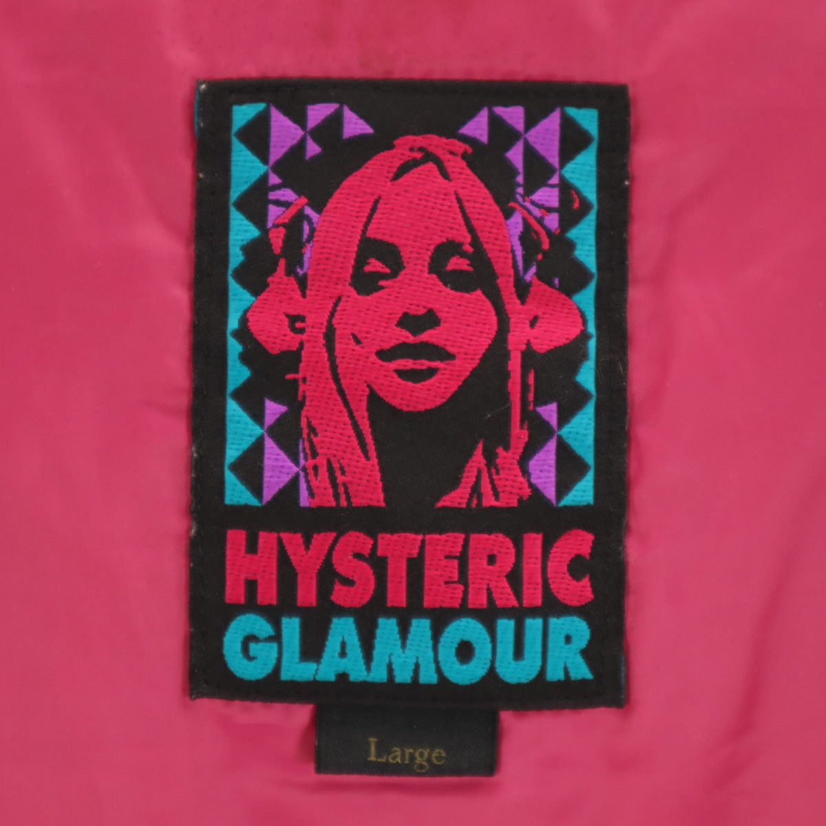 HYSTERIC GLAMOUR ヒステリックグラマー 日本製 プリマロフト バックロゴ アノラックパーカー L レッド系 中綿 レディース