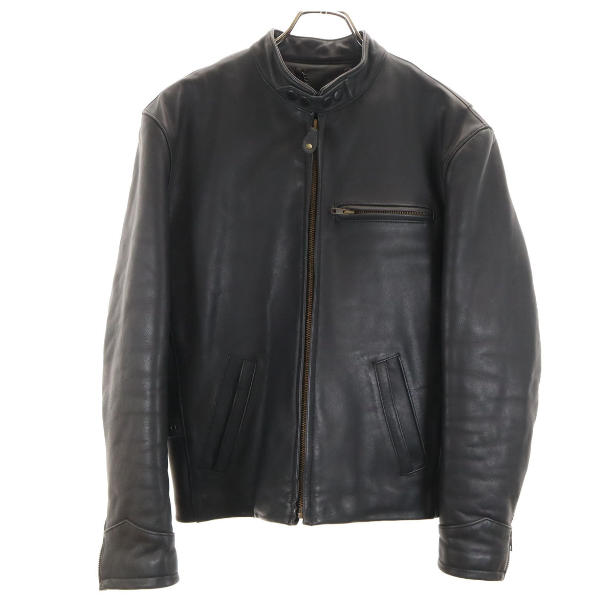 HARLEY DAVIDSON ハーレーダビッドソン 本革レザー ライダースジャケット 36 ブラック シングル メンズ
