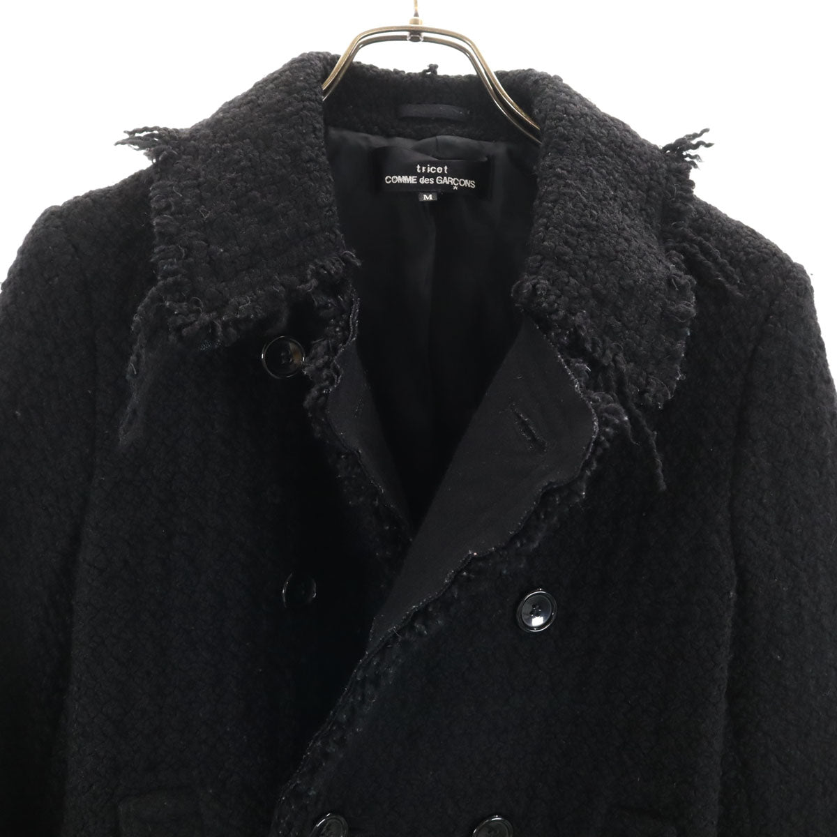 tricot COMME des GARCONS トリコットコムデギャルソン 00s 2002年 日本製 ウールジャケット M ブラック レディース