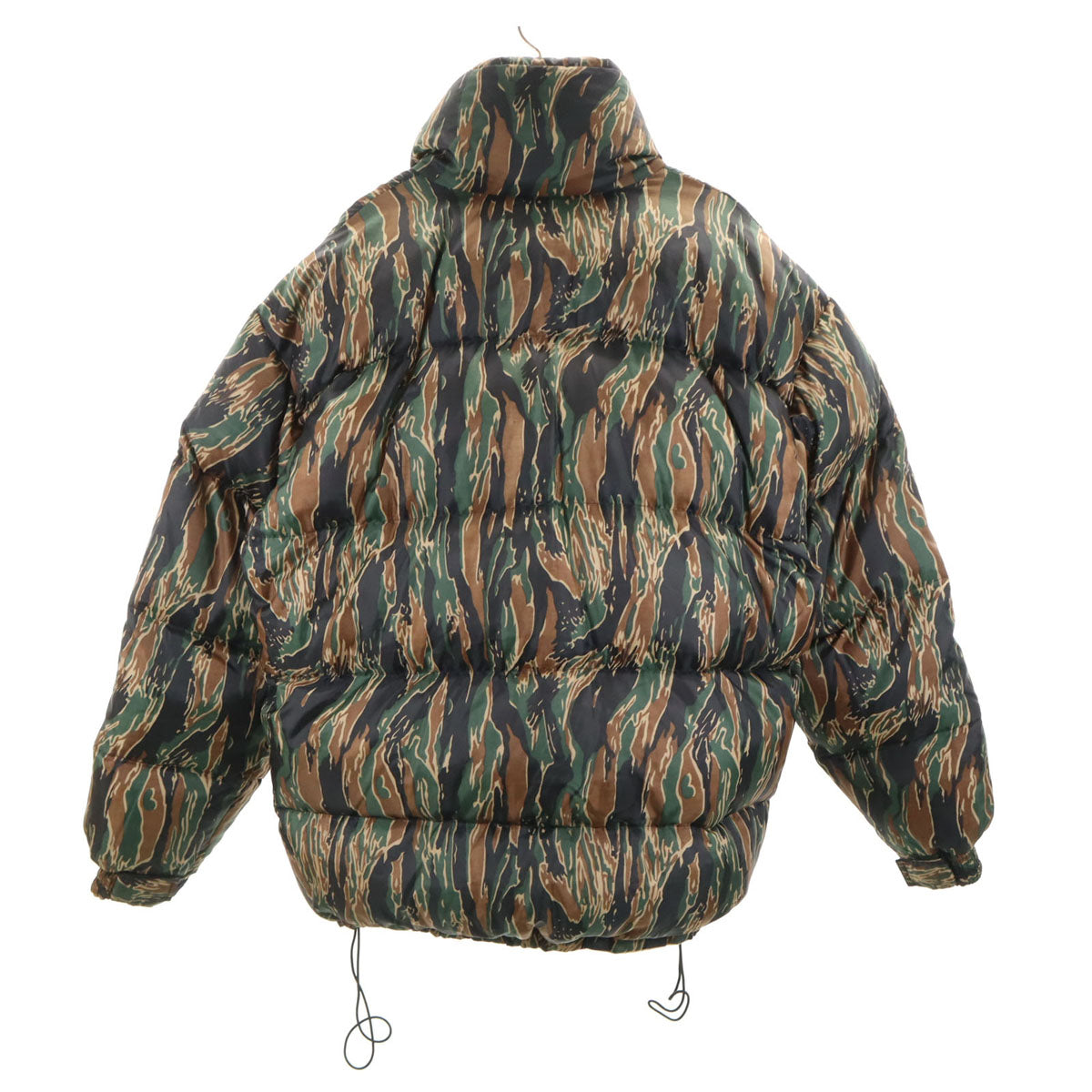 Bear USA ベアーユーエスエー カモフラ ダウンジャケット L カーキ リバーシブル レディース