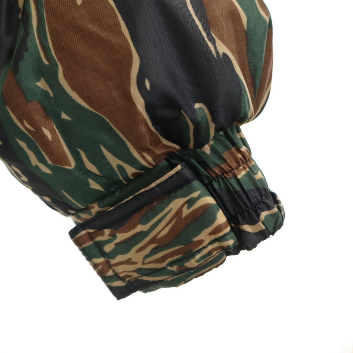 Bear USA ベアーユーエスエー カモフラ ダウンジャケット L カーキ リバーシブル レディース