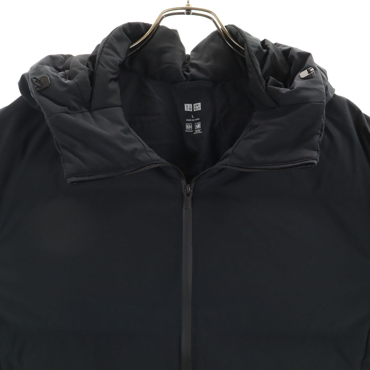 UNIQLO ユニクロ 長袖 シームレス ダウンパーカー L ブラック レディース