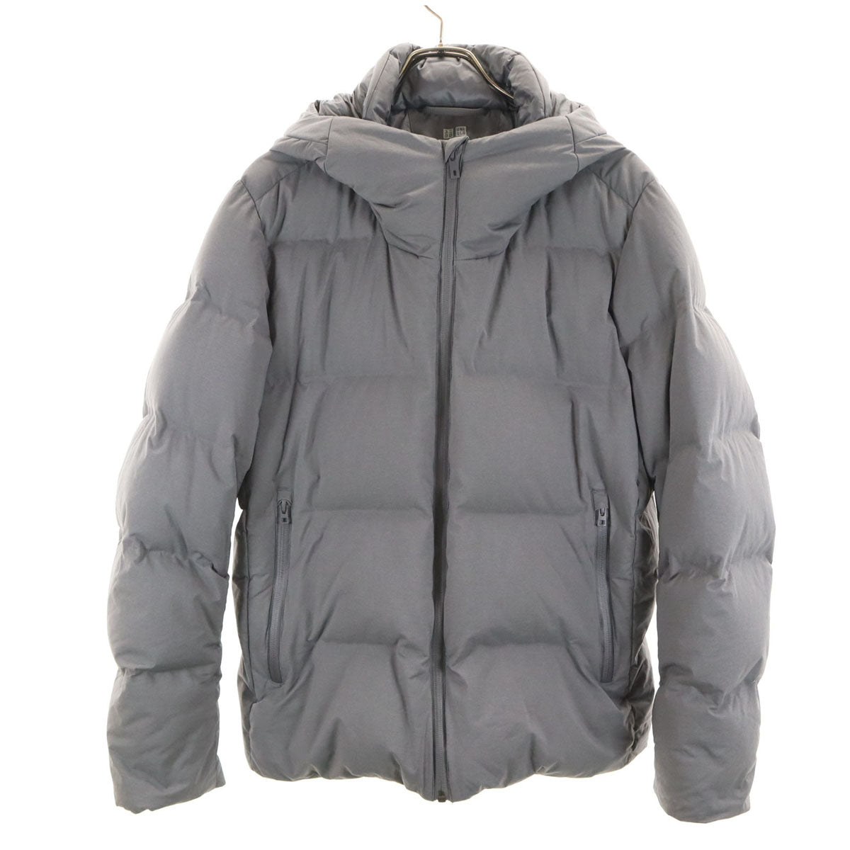 UNIQLO ユニクロ 長袖 シームレス ダウンパーカー L グレー メンズ