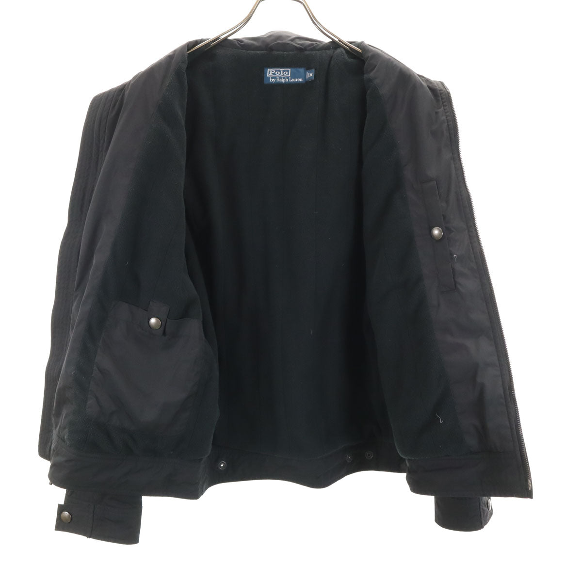 Polo by Ralph Lauren ポロバイラルフローレン 中綿ジャケット M ブラック 裏フリース メンズ