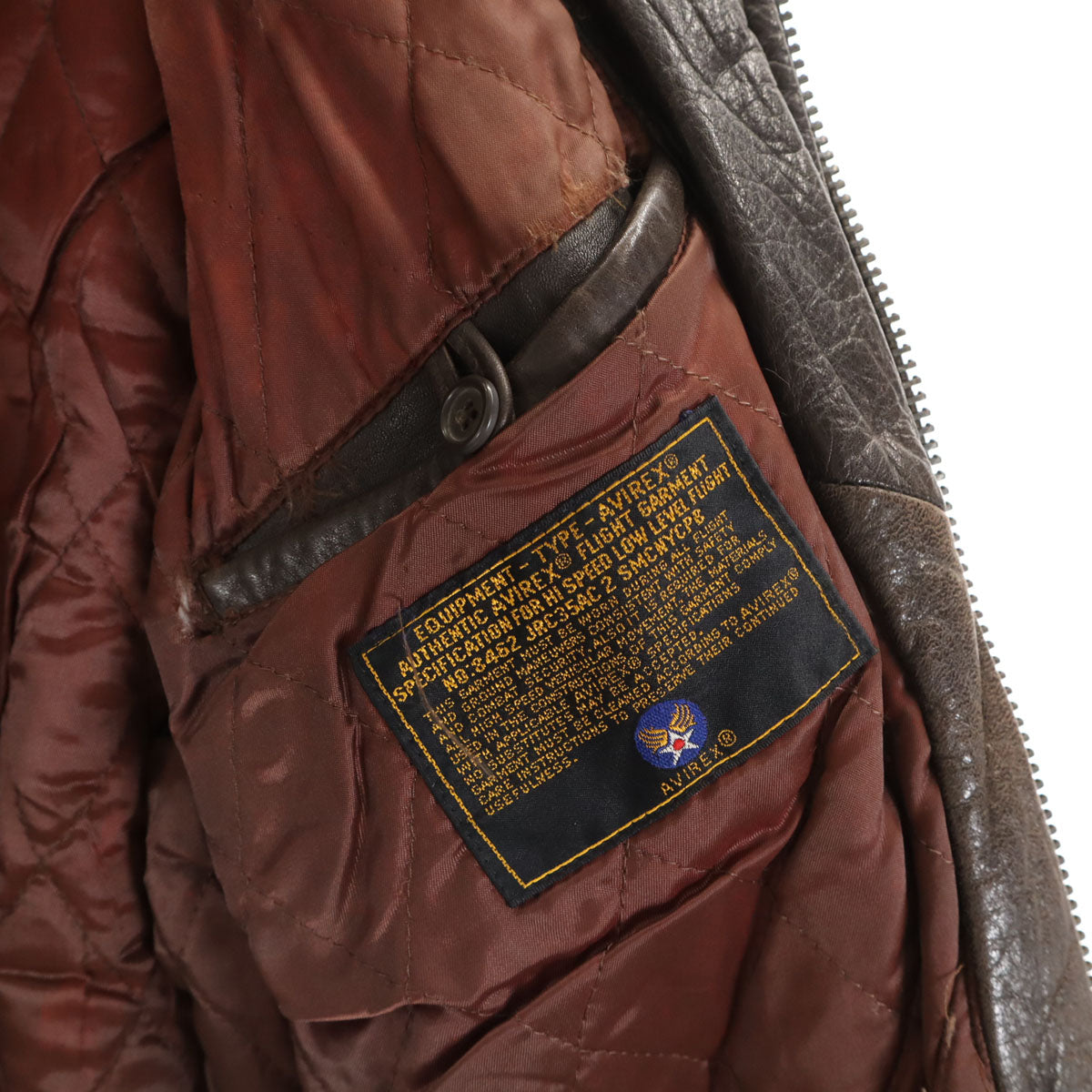 AVIREX アヴィレックス 90s オールド レザージャケット S ブラウン ブルゾン メンズ