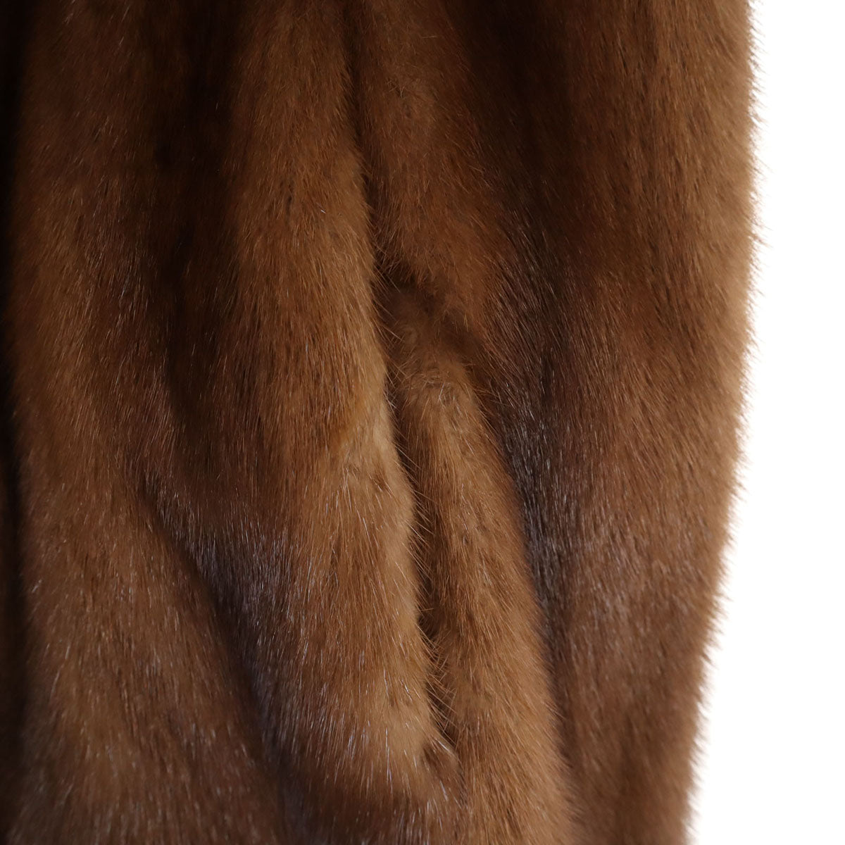毛皮コート ブラウン レディース