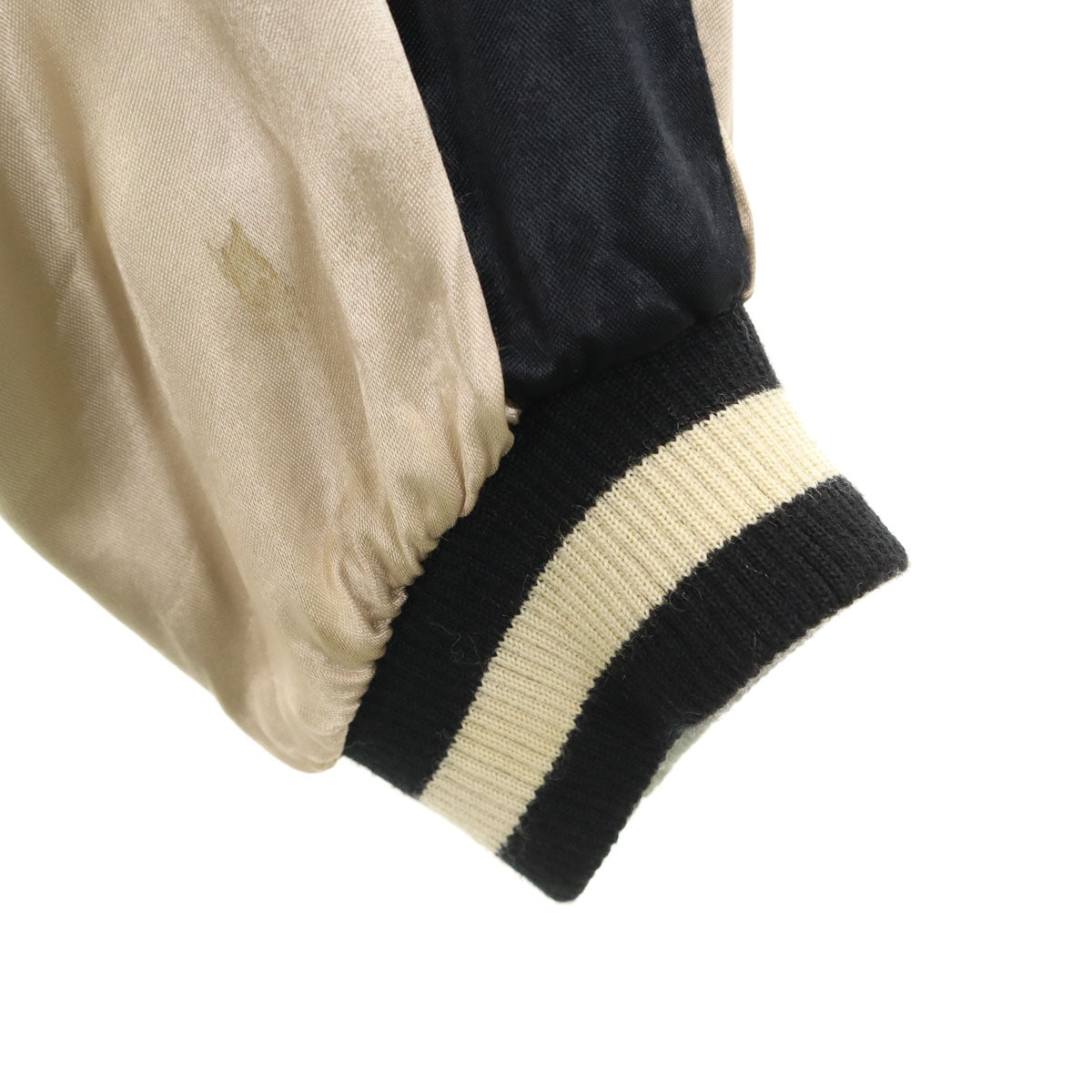 花旅楽団 花柄 リバーシブル スカル刺繍 スカジャン XL ブラック系 メンズ