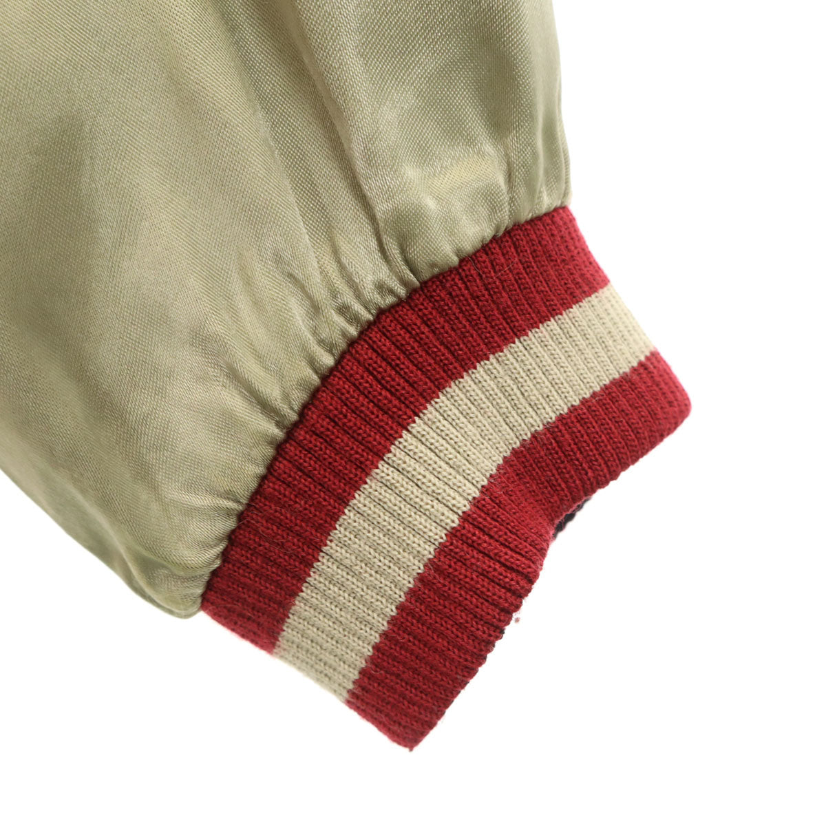 美品 花旅楽団 リバーシブル 鯉刺繍 スカジャン XL レッド系 メンズ