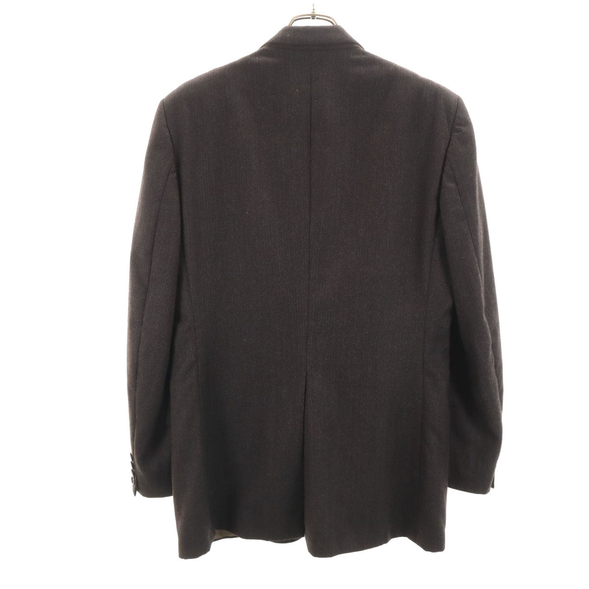 美品 LANVIN ランバン 80s 90s オールド ストライプ柄 テーラードジャケット 42 ブラウン系 メンズ