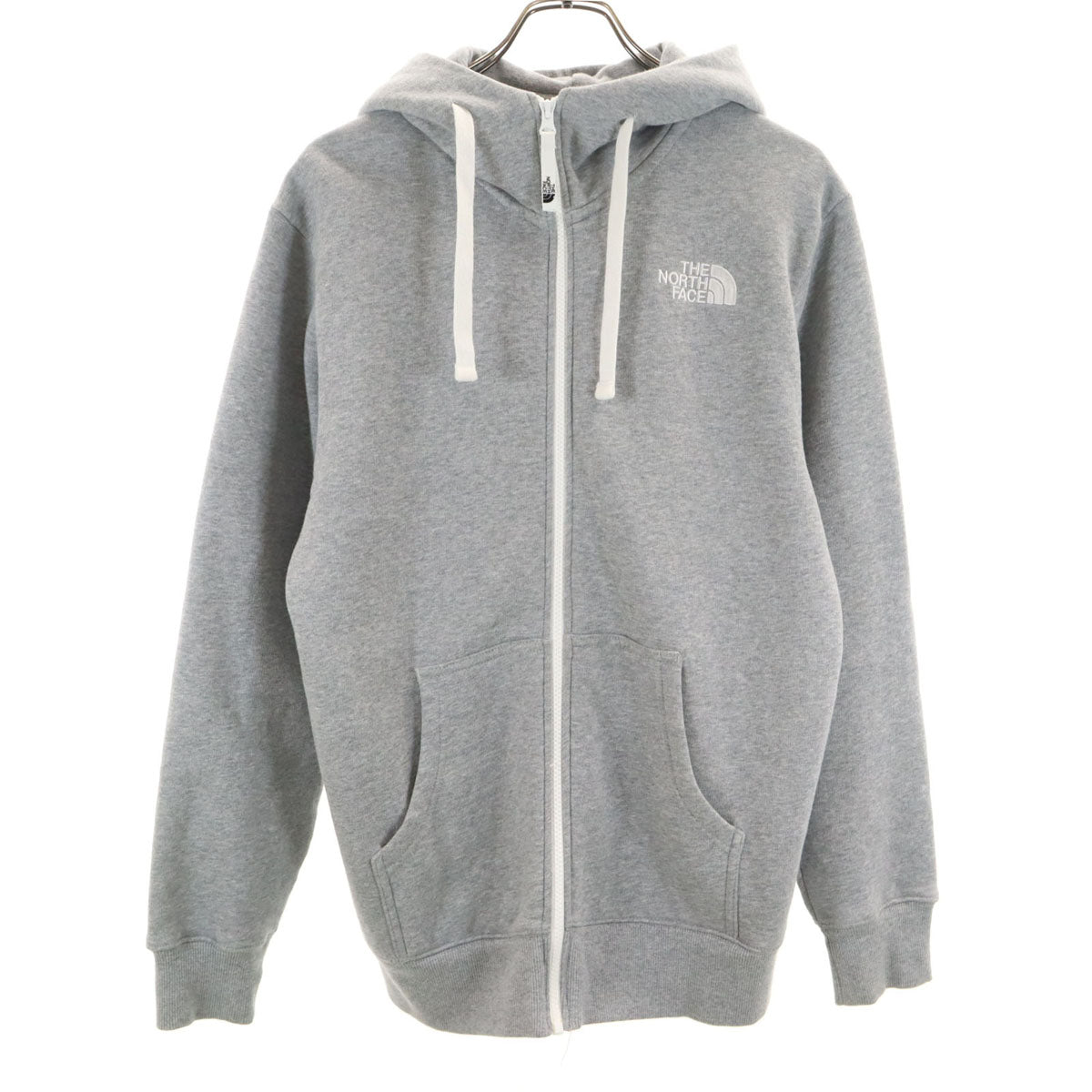 THE NORTH FACE ノースフェイス 長袖 リアビュー ジップパーカー M グレー NT11530 アウトドア 裏起毛 メンズ
