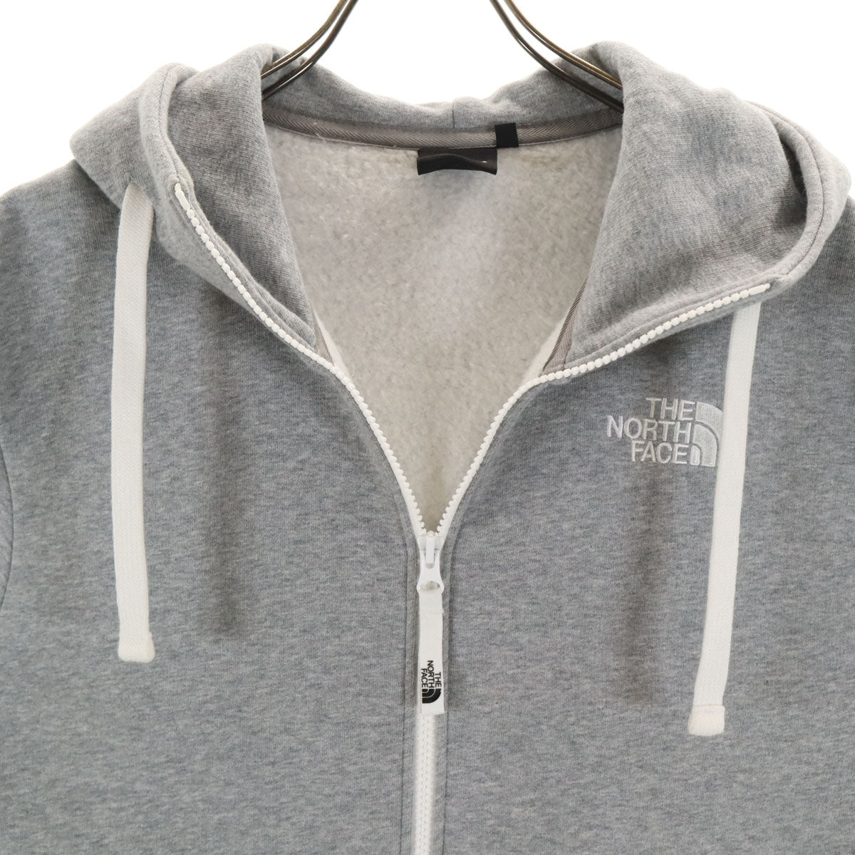 THE NORTH FACE ノースフェイス 長袖 リアビュー ジップパーカー M グレー NT11530 アウトドア 裏起毛 メンズ