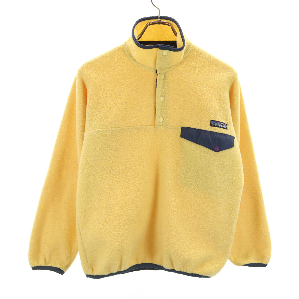 patagonia パタゴニア 00s オールド スナップT フリースジャケット XS イエロー プルオーバー アウトドア 25590 メンズ