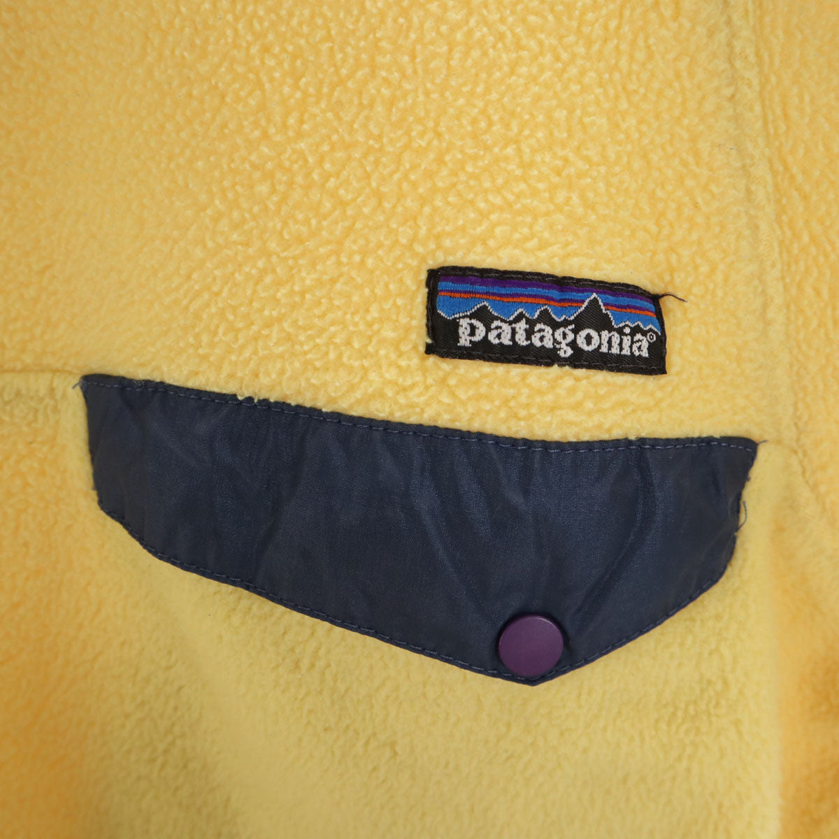 patagonia パタゴニア 00s オールド スナップT フリースジャケット XS イエロー プルオーバー アウトドア 25590 メンズ