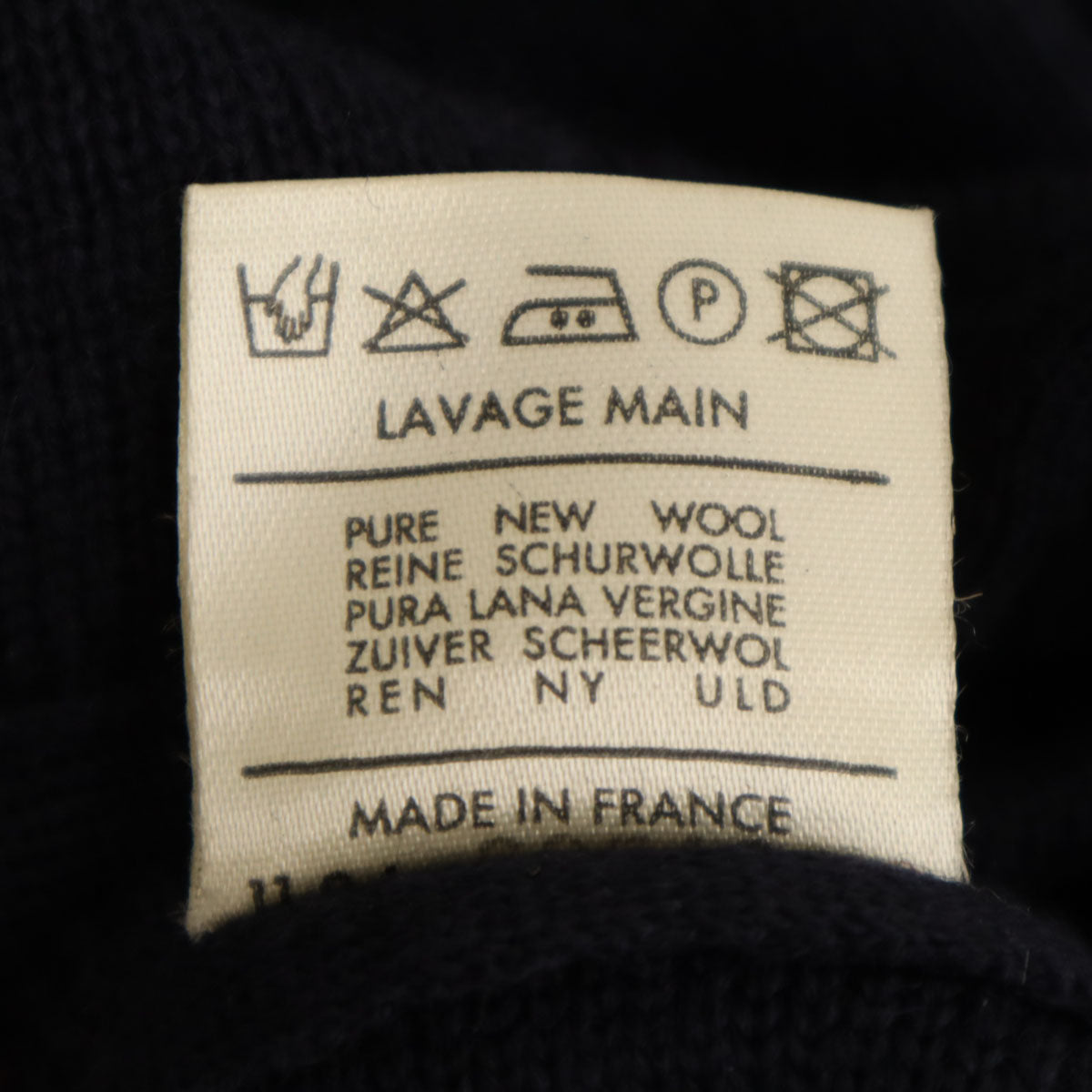 Le Minor ルミノア 90s フランス製 オールド ニットカーディガン 38 ネイビー レディース