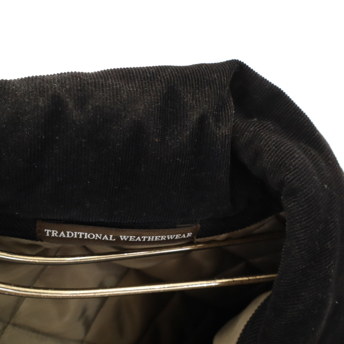 TRADITIONAL WEATHER WEAR トラディショナル ウェザーウェア ウールブレンド キルティングジャケット 36 グレー レディース