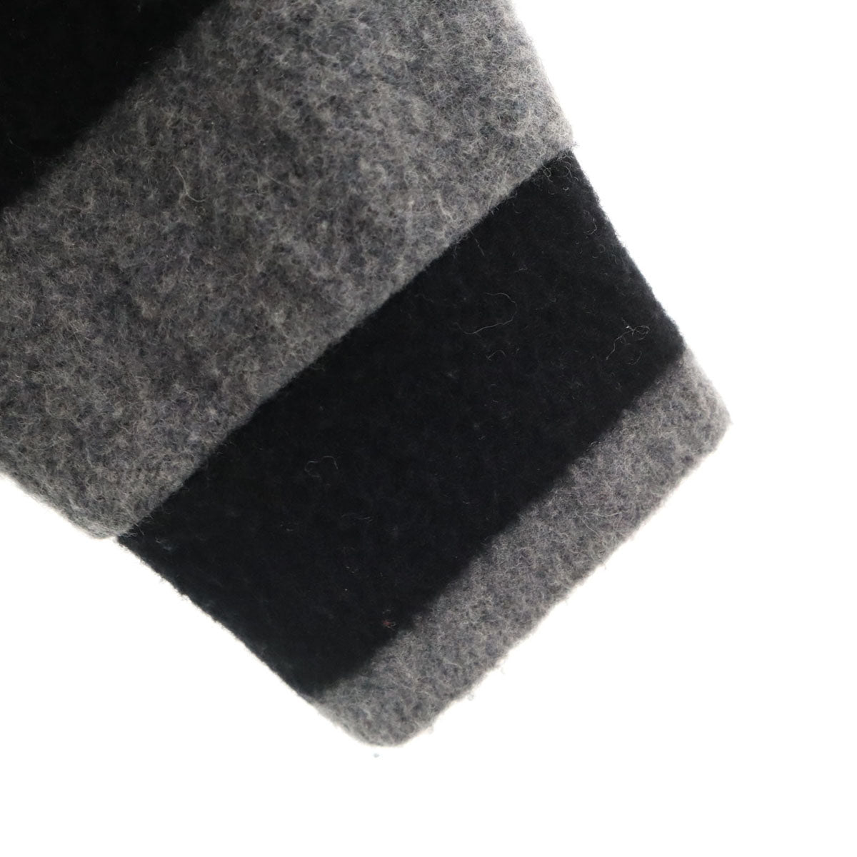 BURBERRY BLUE LABEL バーバリーブルーレーベル ウールブレンド ボーダー 長袖 ニットパーカー ワンピース 38 グレー系 三陽商会 レディース