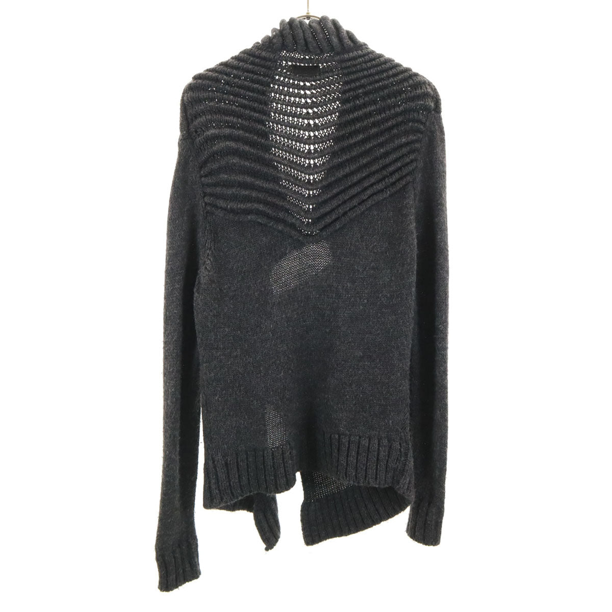 DIESEL ディーゼル イタリア製 長袖 ニット カーディガン S グレー レディース