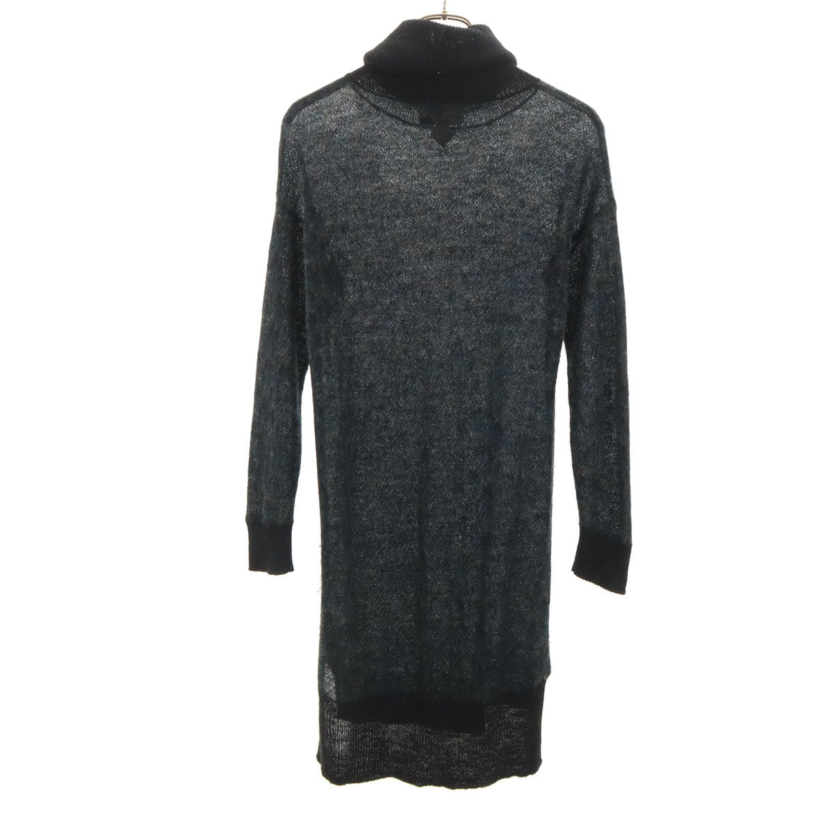 DIESEL ディーゼル アルパカ 長袖 タートルネック ニット ワンピース XS ブラック系 レディース