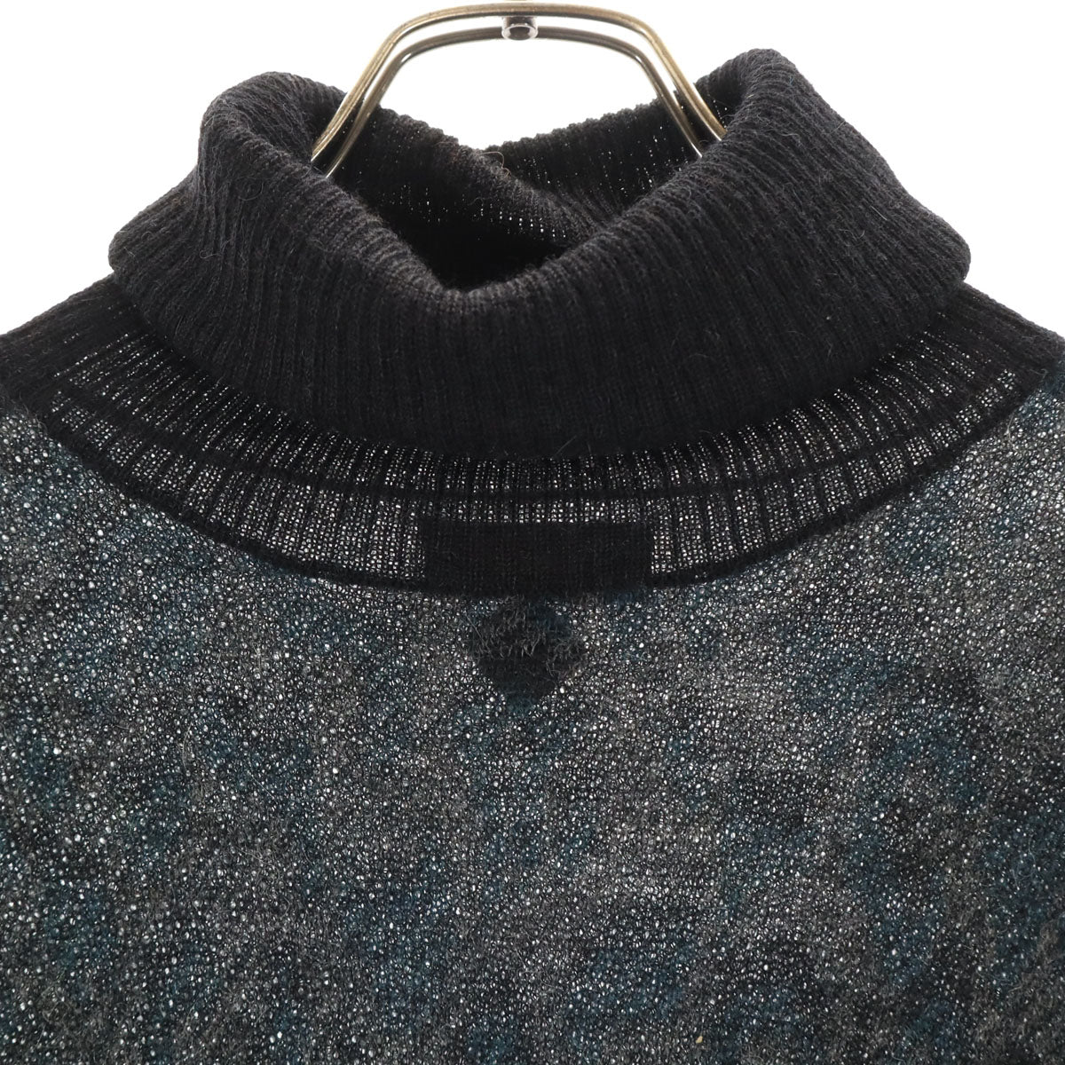 DIESEL ディーゼル アルパカ 長袖 タートルネック ニット ワンピース XS ブラック系 レディース