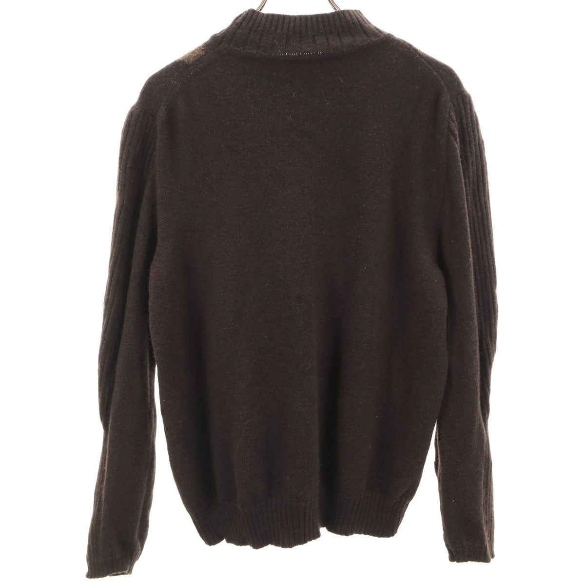 VERRI 90s イタリア製 ウールブレンド オールド アーガイル柄 長袖 セーター ブラウン メンズ