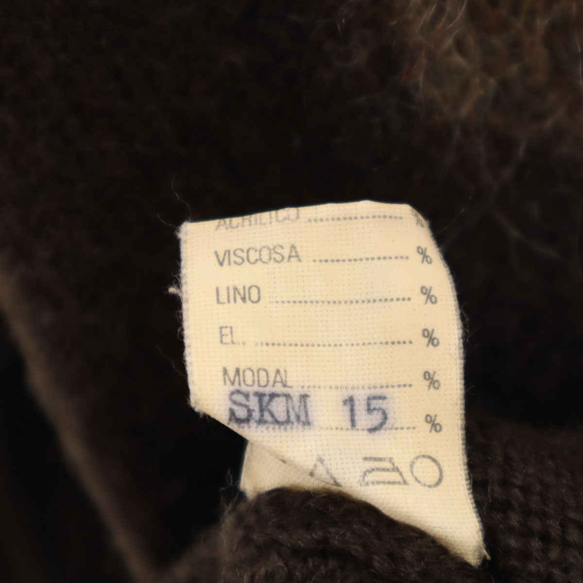 VERRI 90s イタリア製 ウールブレンド オールド アーガイル柄 長袖 セーター ブラウン メンズ