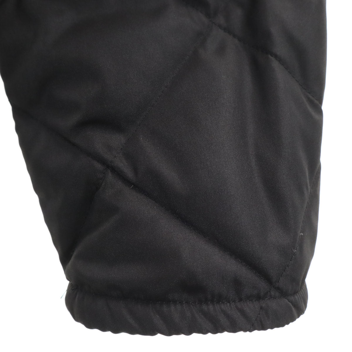 美品 TAION タイオン キルティング ダウンコート L ブラック 襟コーデュロイ メンズ