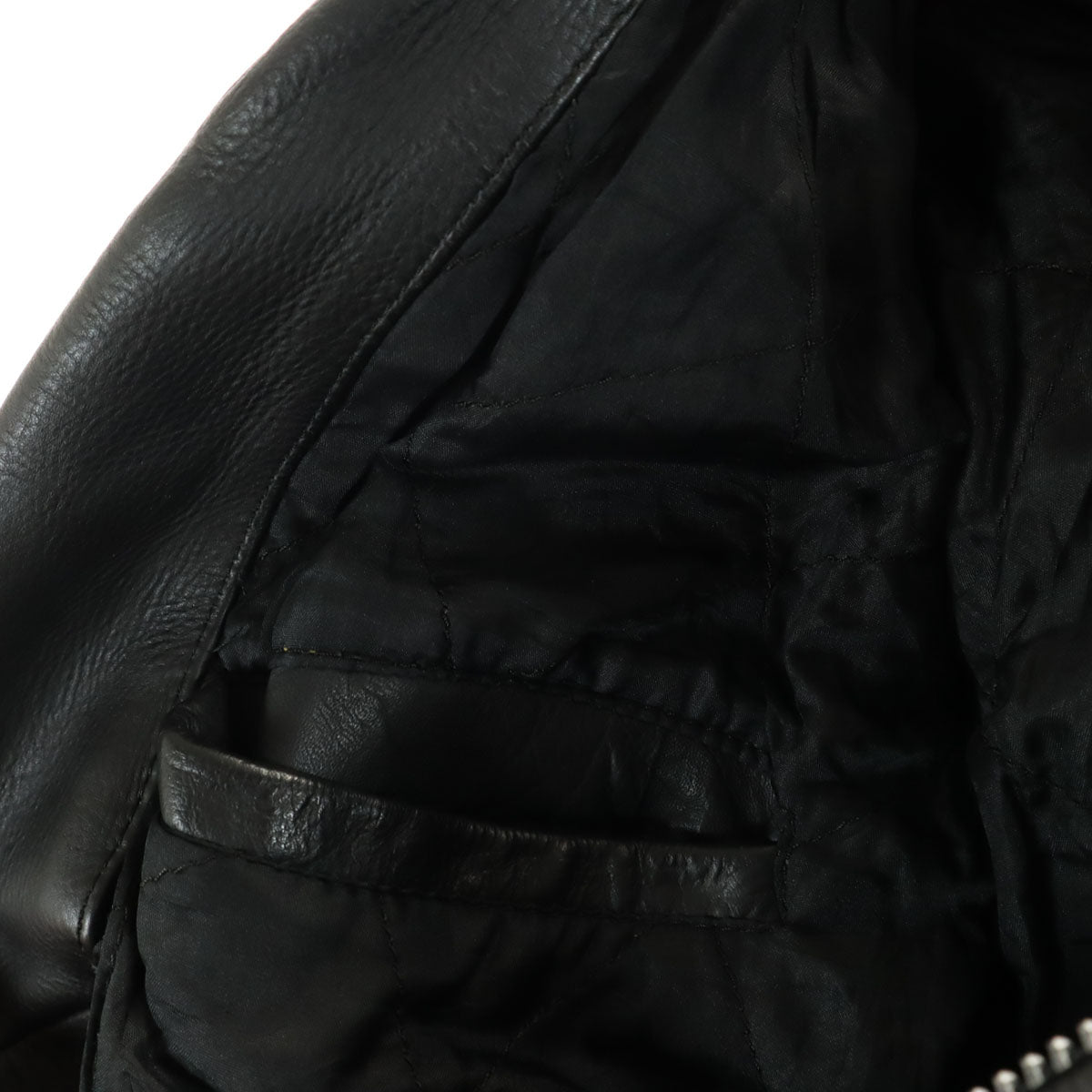 UNIK ユニック レザー ライダースジャケット ブラック メンズ