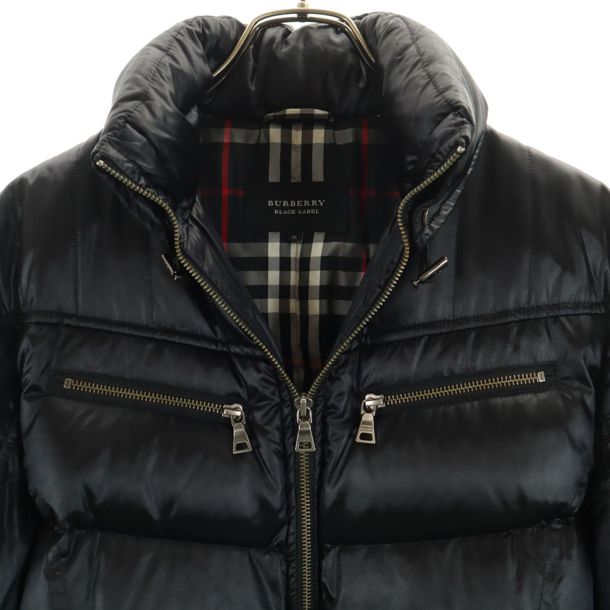 BURBERRY BLACK LABEL バーバリーブラックレーベル ダウンジャケット M ブラック 三陽商会 レディース