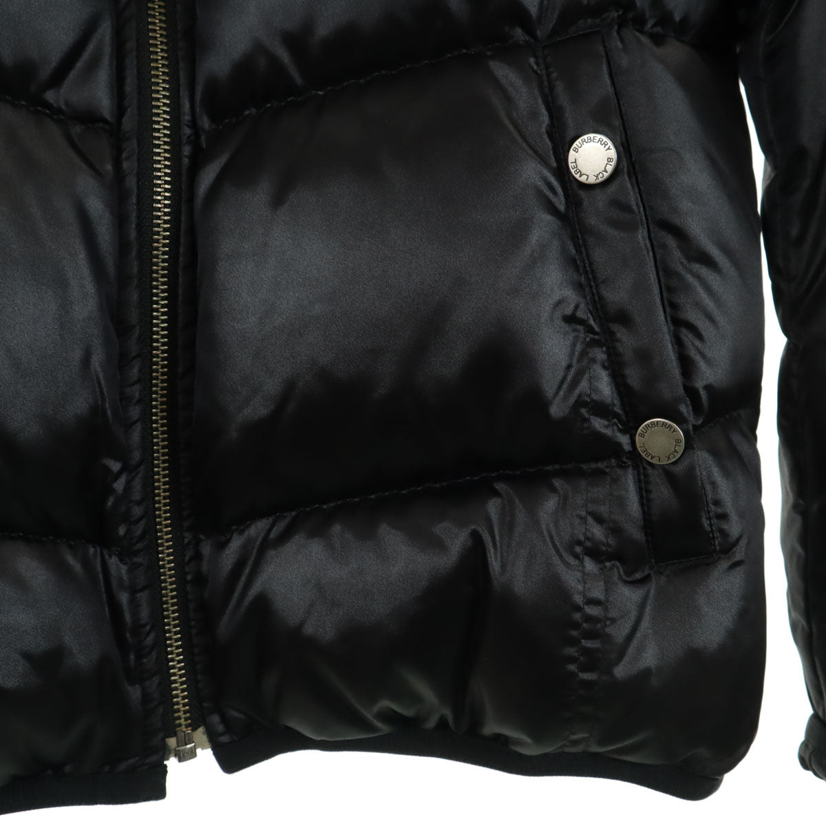 BURBERRY BLACK LABEL バーバリーブラックレーベル ダウンジャケット M ブラック 三陽商会 レディース