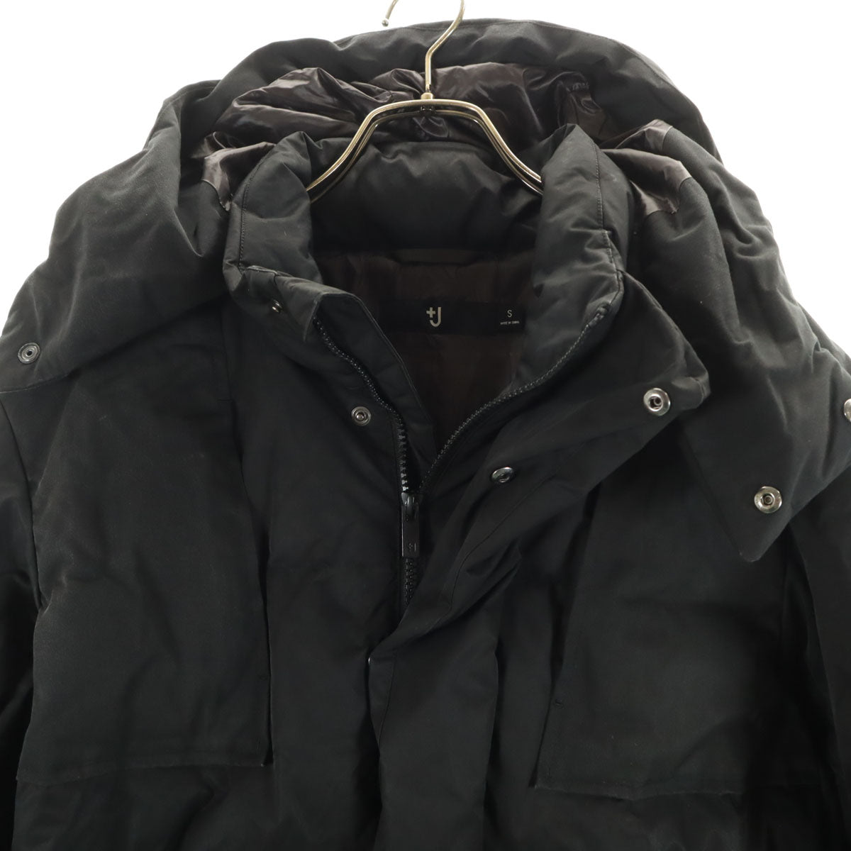 UNIQLO +J ユニクロ プラスジェイ オーバーサイズ ダウンパーカー S ブラック ジル・サンダー メンズ