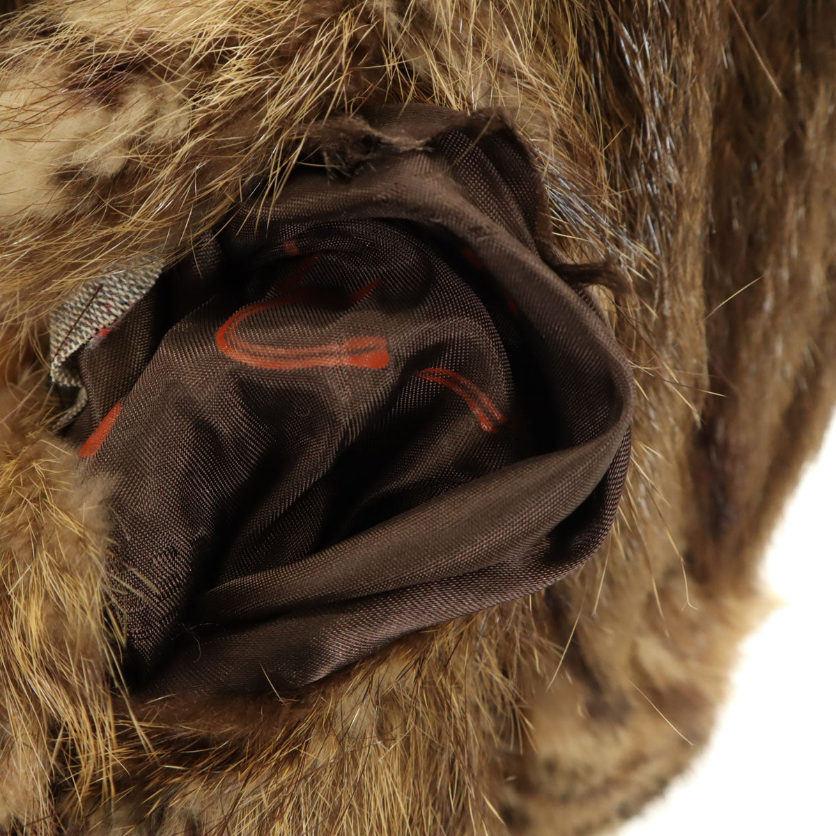 CASA LOPEZ 毛皮コート ブラウン レディース