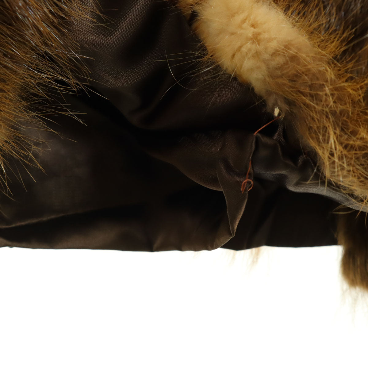 CASA LOPEZ 毛皮コート ブラウン レディース