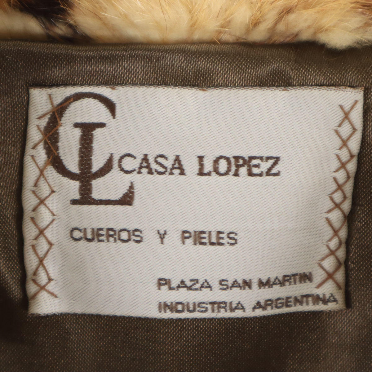 CASA LOPEZ 毛皮コート ブラウン レディース