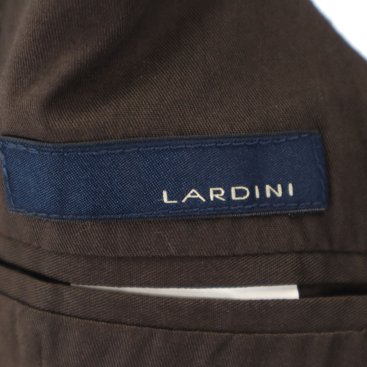 美品 LARDINI ラルディーニ イタリア製 ツイード切替 ジレベスト 44 ブラウン メンズ