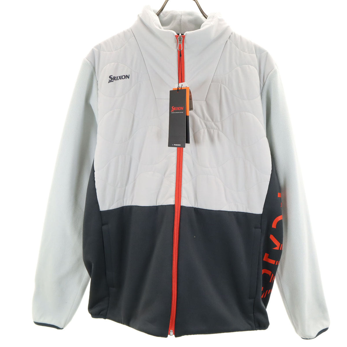 未使用 SRIXON スリクソン ゴルフ HEAT NAVI 中綿ジャケット LL ライトグレー デサント メンズ