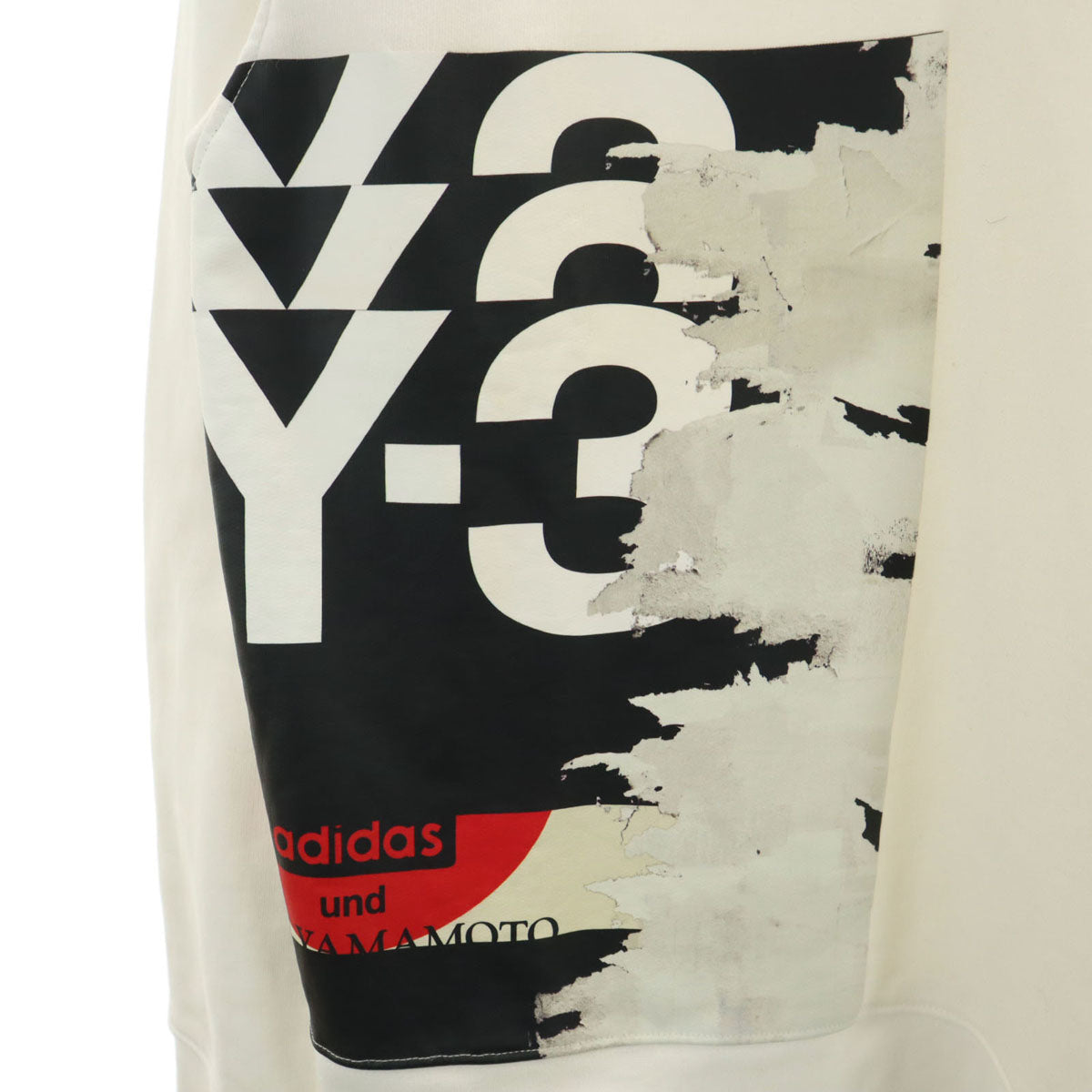 Y-3 ワイスリー 長袖 スウェット トレーナー M ホワイト ヨウジヤマモト メンズ