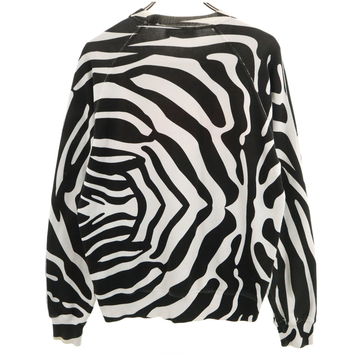 DSQUARED2 ディースクエアード イタリア製 ゼブラ柄 長袖 スウェット トレーナー XS ホワイト メンズ