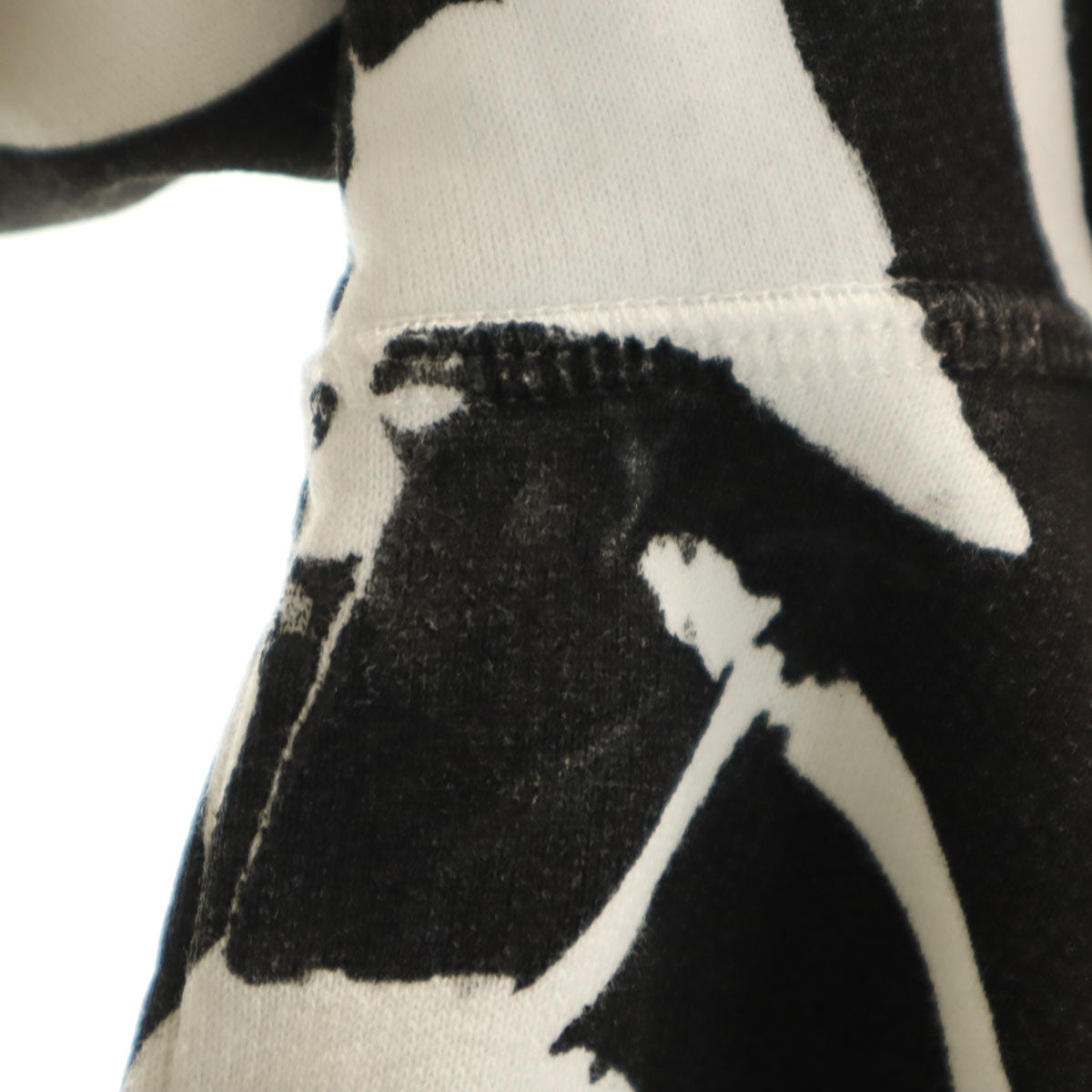 DSQUARED2 ディースクエアード イタリア製 ゼブラ柄 長袖 スウェット トレーナー XS ホワイト メンズ