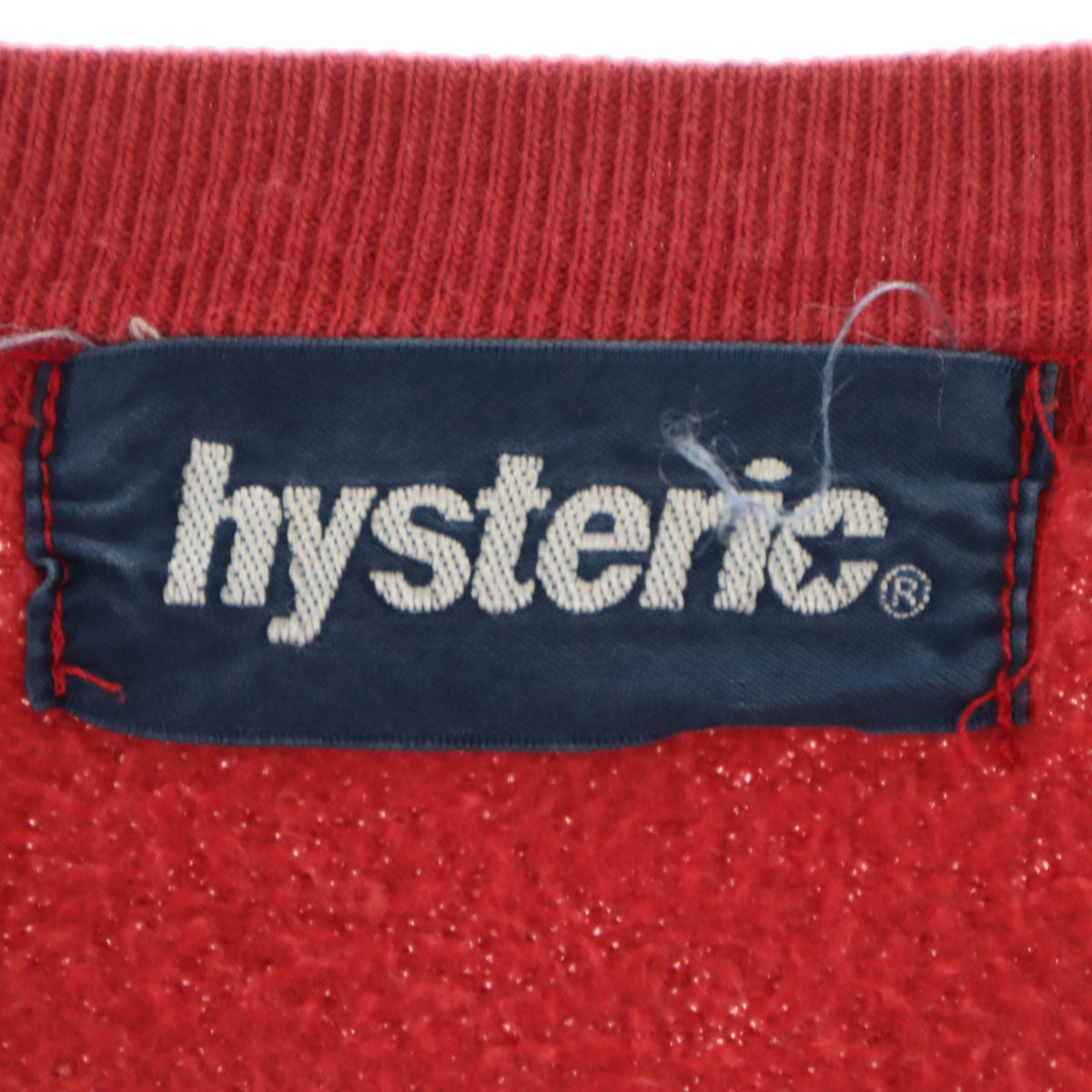 HYSTERIC ヒステリック 日本製 長袖 スウェット トレーナー FREE レッド ヒステリックグラマー レディース