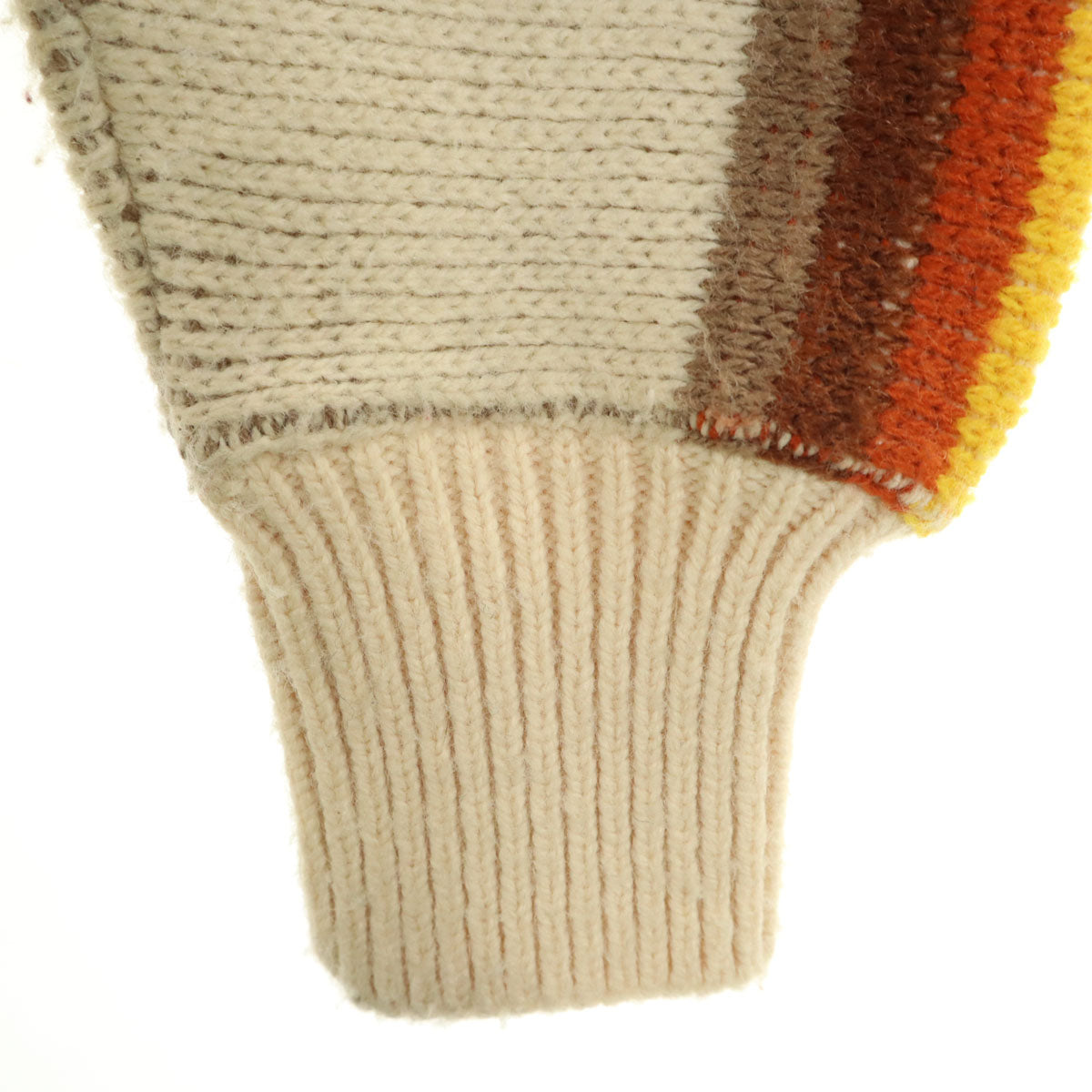 JCPenney ジェイシーペニー 80s ヴィンテージ ネイティブ柄 長袖 セーター S ベージュ ニット メンズ