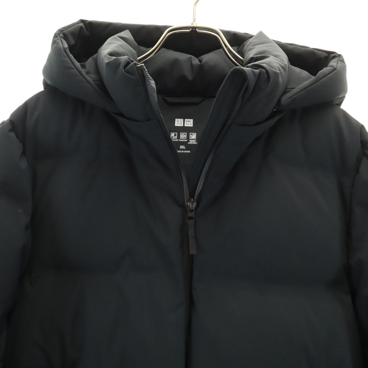 UNIQLO ユニクロ シームレス ダウンパーカー XXL ブラック ビッグサイズ レディース