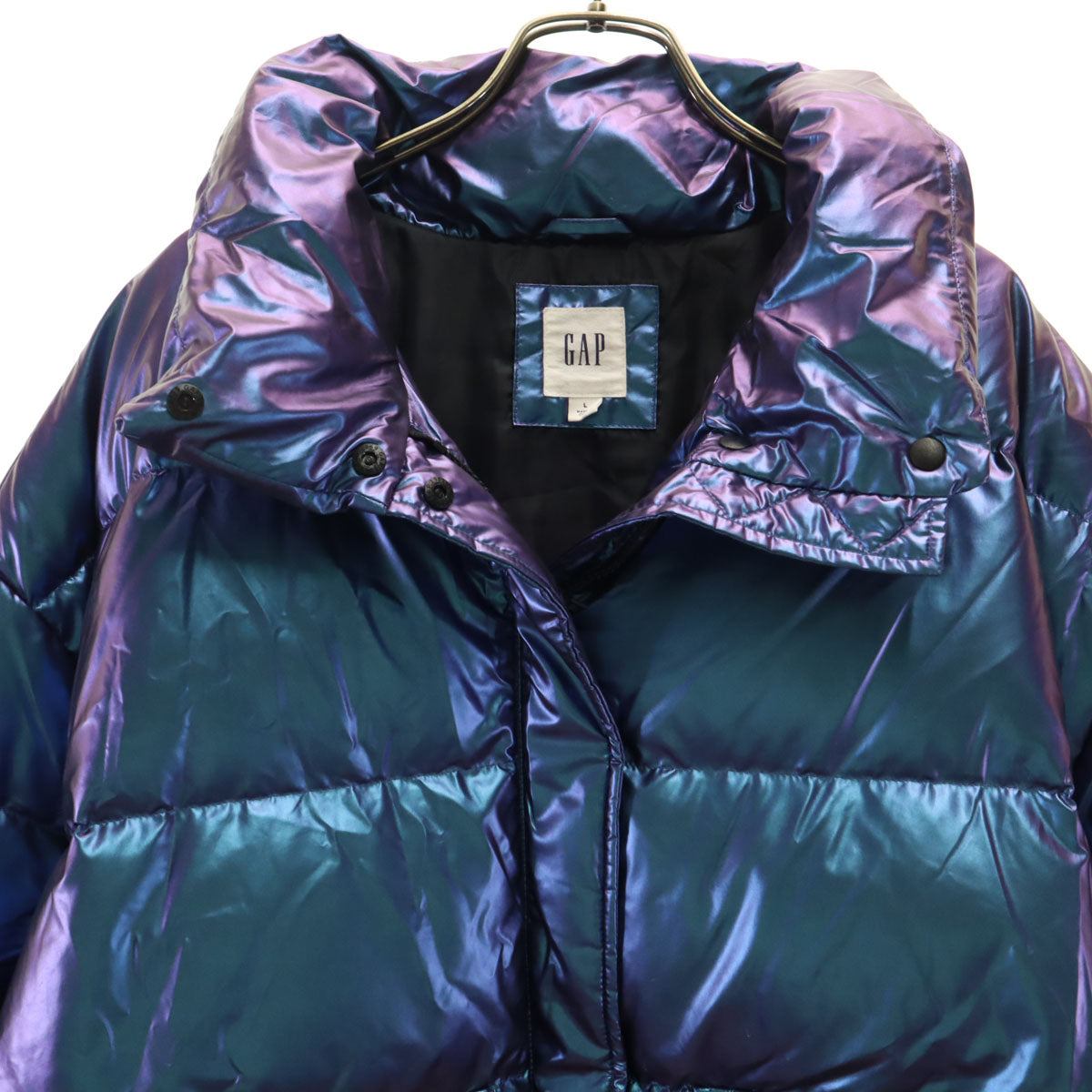 GAP ギャップ ダウンジャケット L メタルパープル レディース