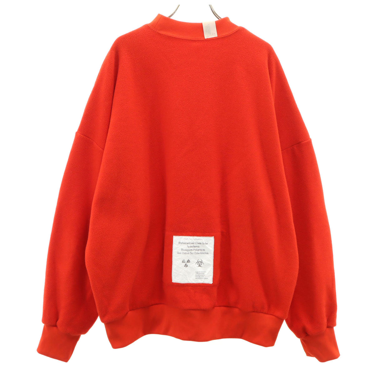 N.HOOLYWOOD エヌハリウッド 日本製 長袖 クルーネック フリース トレーナー 38 レッド メンズ