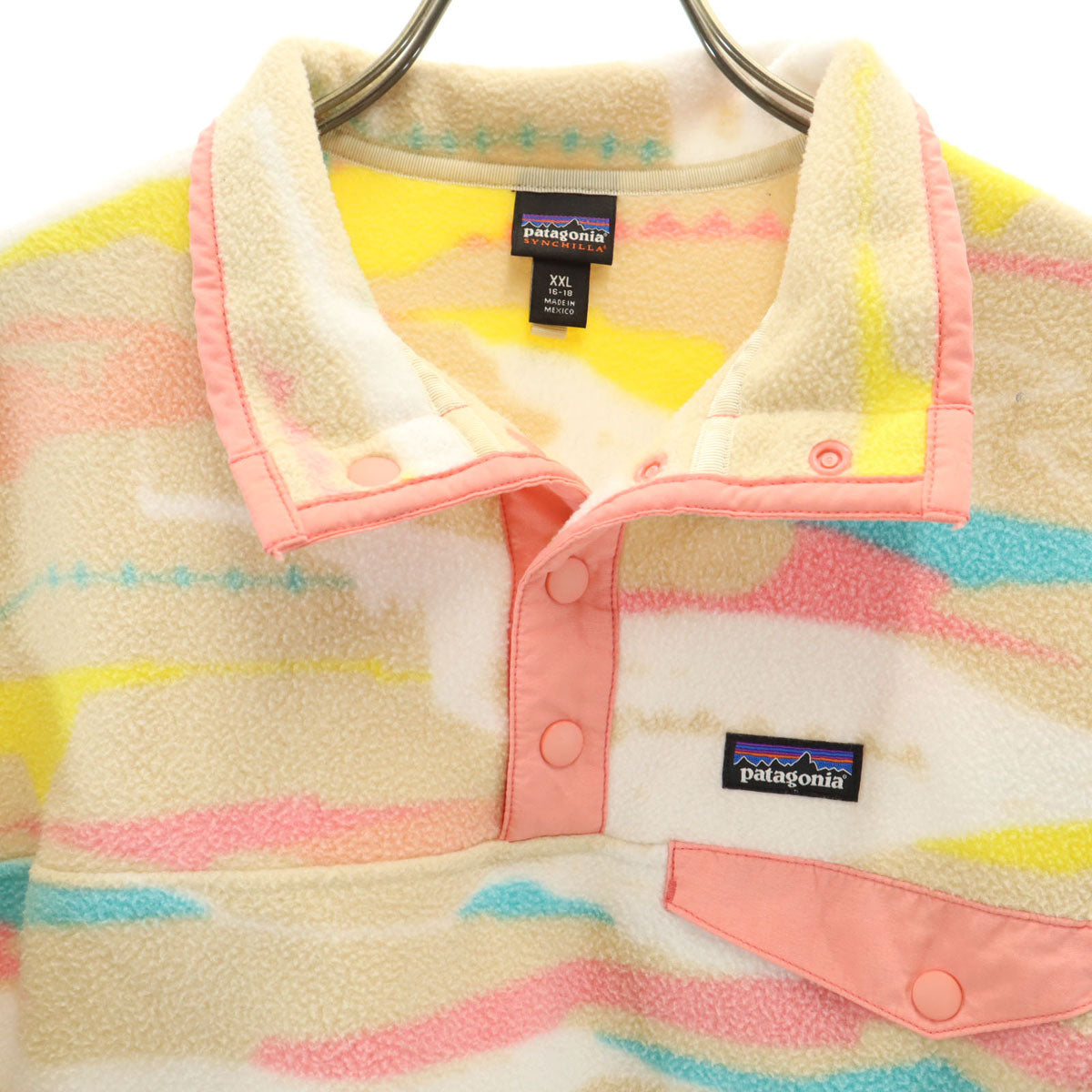 patagonia パタゴニア ハーフスナップ フリースジャケット XXL ベージュ系 プルオーバー アウトドア STY65545SP16 キッズ