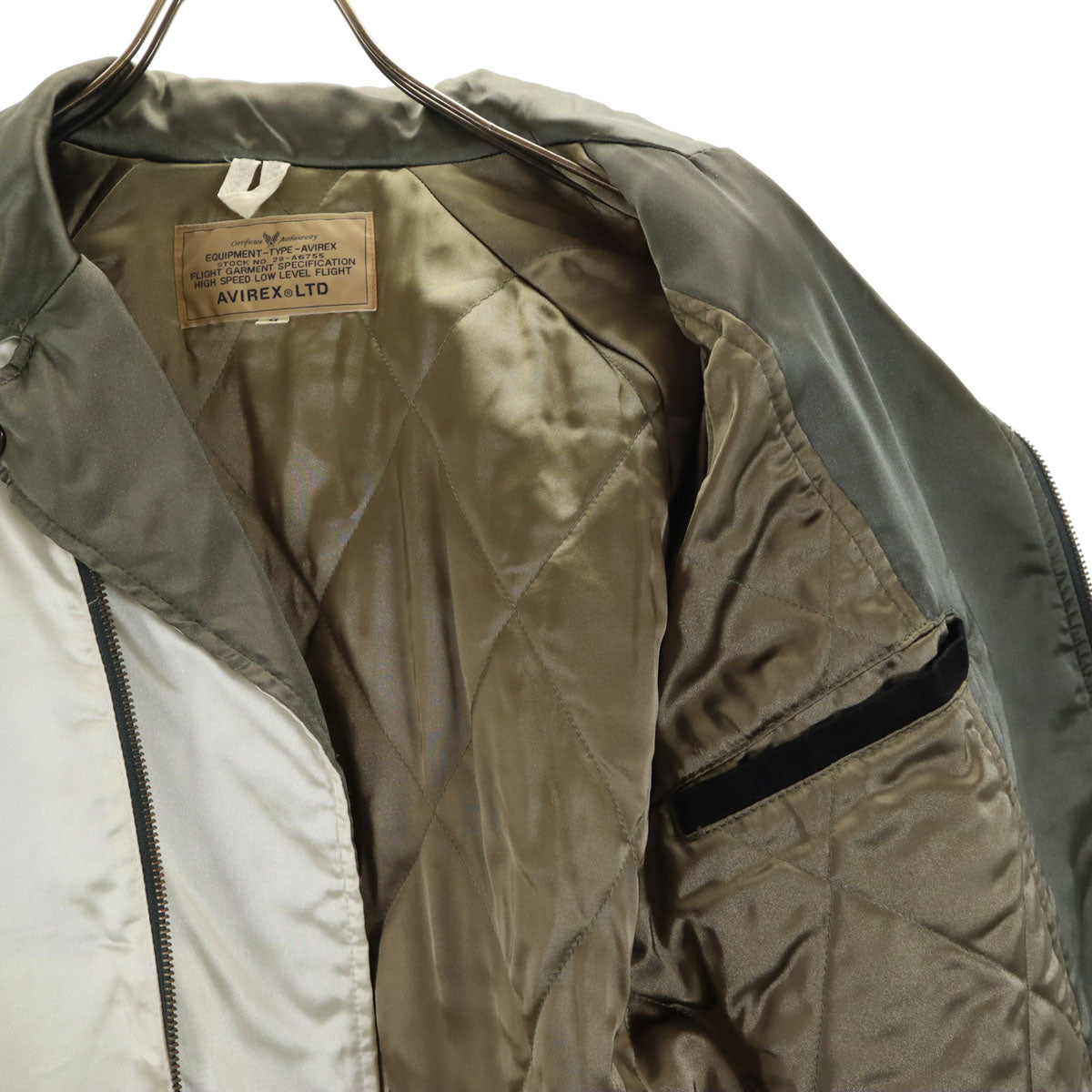 AVIREX アヴィレックス バック 刺繍 ブルゾン M グレー系 メンズ