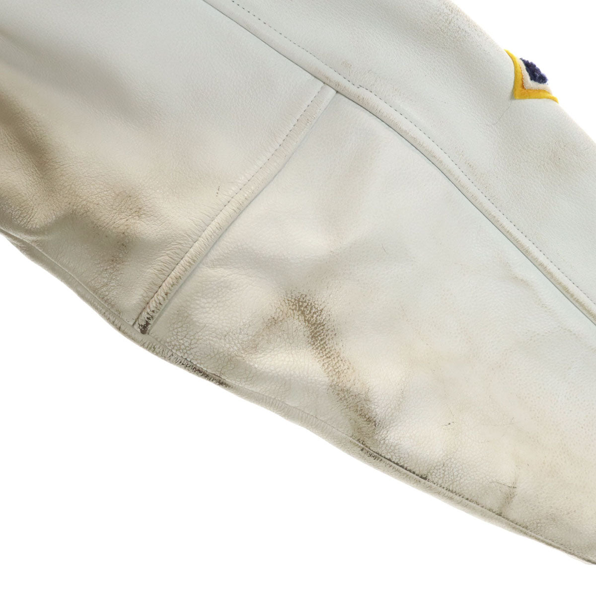 Champion チャンピオン レタードワッペン 牛革レザー切替 スタジャン L ボルドー メンズ