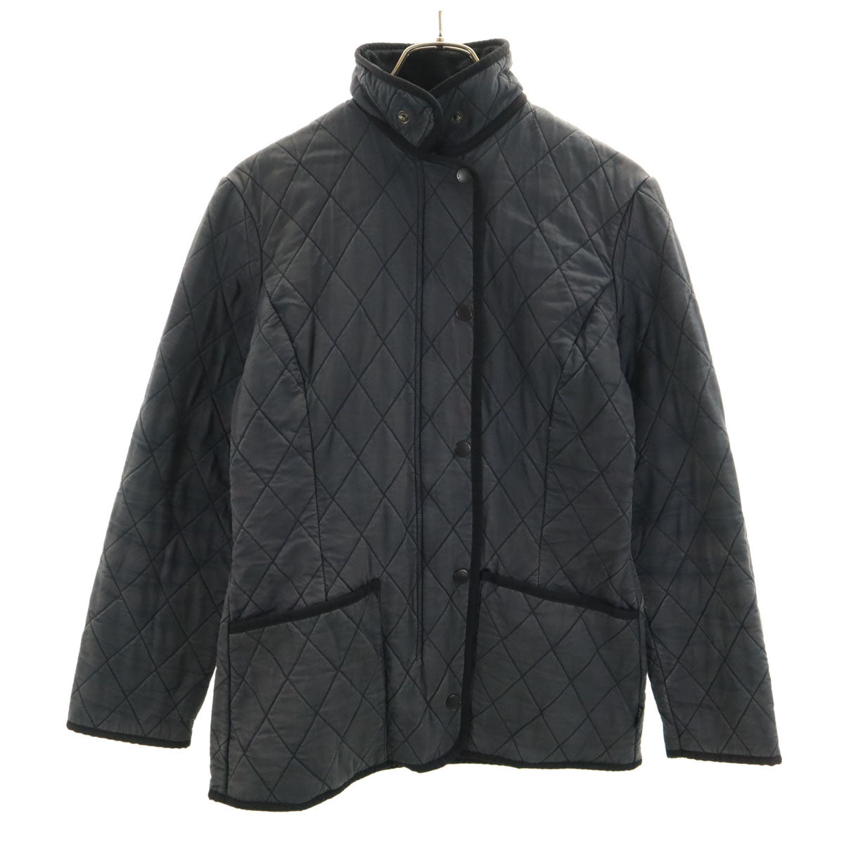 Barbour バブアー ライナー キルティングジャケット 8 チャコールグレー SOFT DURACOTTON POLARQUILT レディース