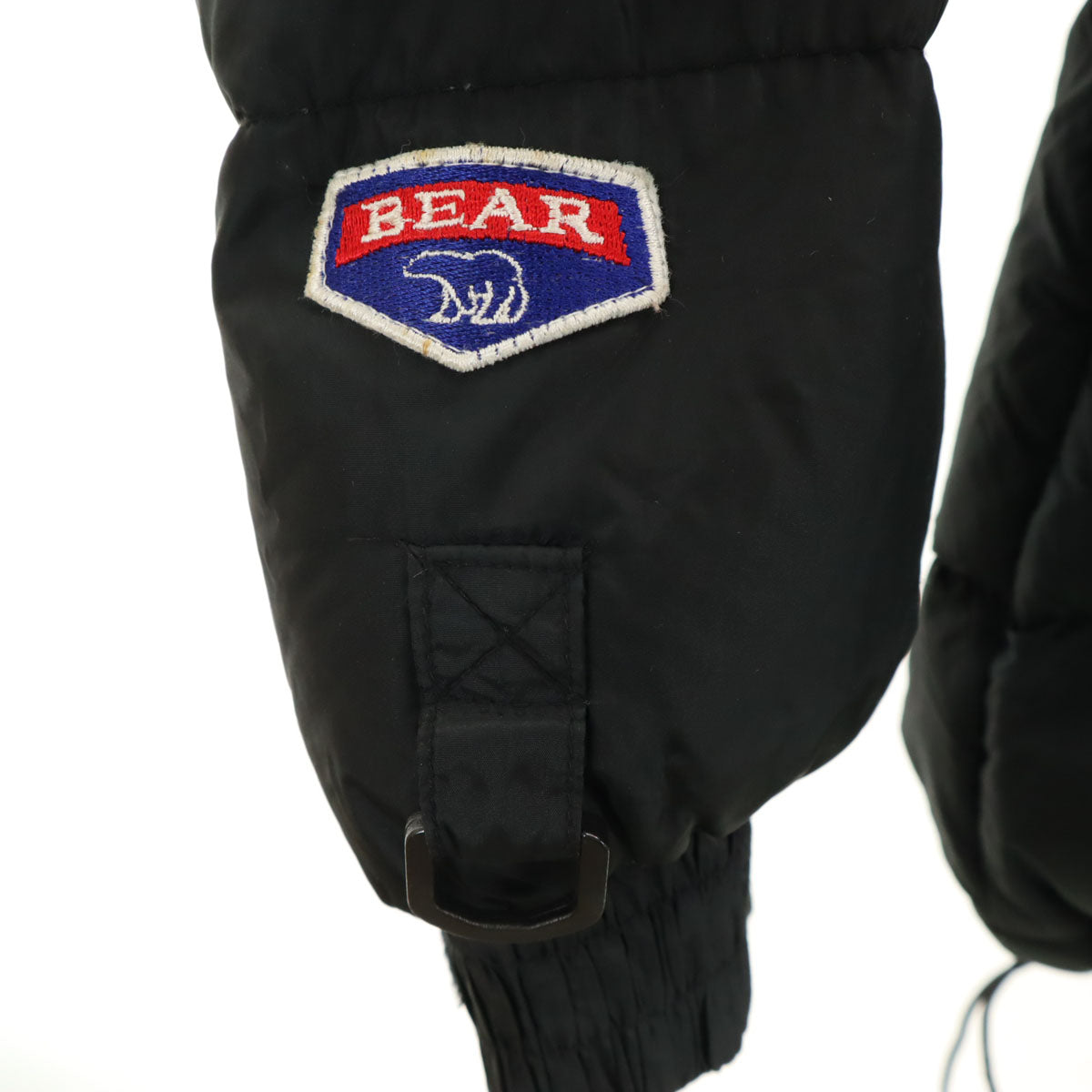 Bear ベアー ダウンジャケット S ブラック リバーシブル メンズ