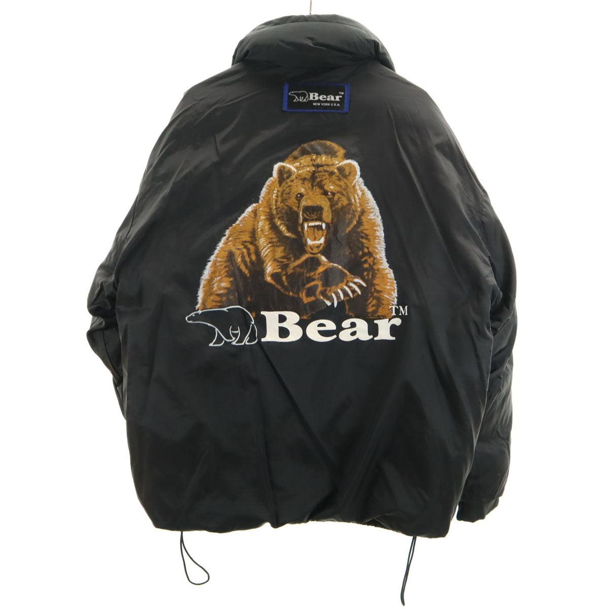Bear ベアー ダウンジャケット S ブラック リバーシブル メンズ