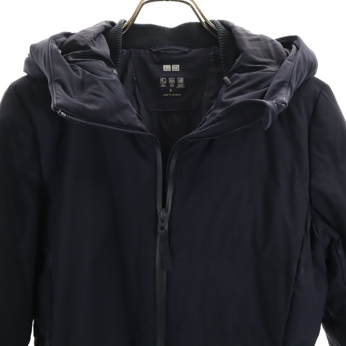 UNIQLO ユニクロ シームレス ダウンコート S ネイビー レディース